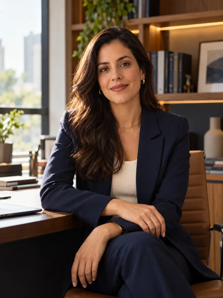 Retrato da Dra. Camila Rocha Fontes, advogada associada do escritório