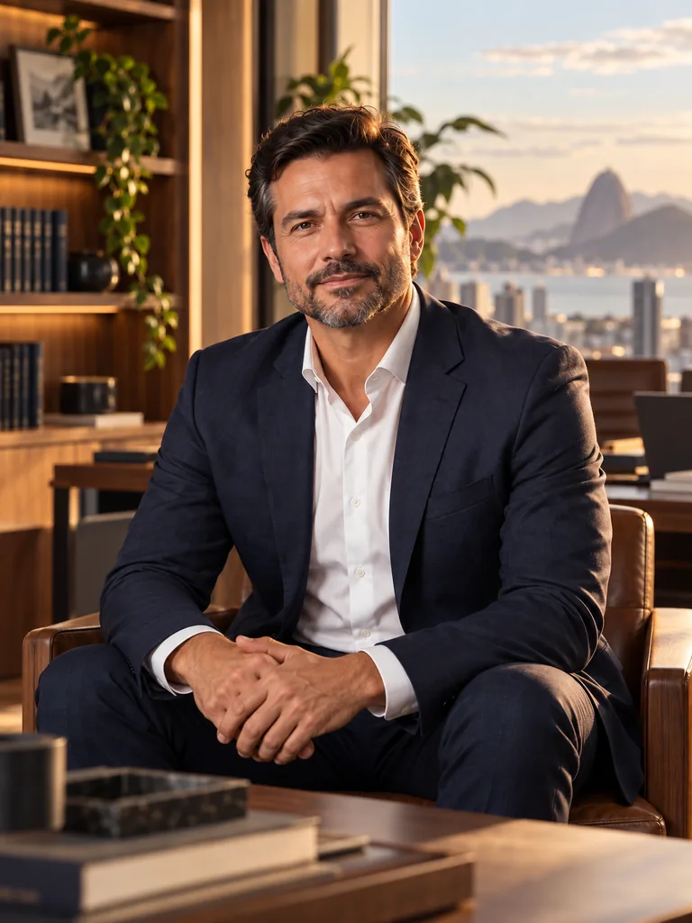 Retrato do Dr. André Valença, advogado trabalhista e fundador do escritório